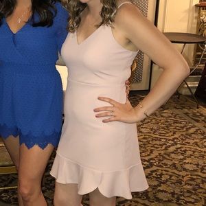 Blush cocktail dress